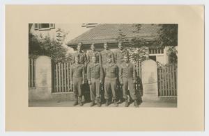 Primary view of object titled '[Eight Soldiers of the Radio Section]'.