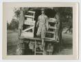 Photograph: [Soldier on Ladder]