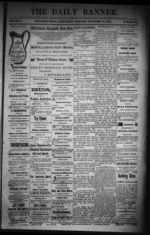 Primary view of The Daily Banner. (Brenham, Tex.), Vol. 5, No. 281, Ed. 1 Wednesday, November 17, 1880