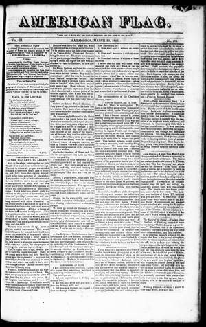 American Flag. (Matamoros, Tamaulipas, Mexico), Vol. 2, No. 184, Ed. 1 Wednesday, March 22, 1848