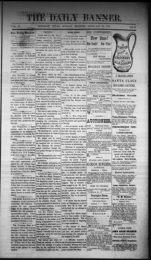 Primary view of The Daily Banner. (Brenham, Tex.), Vol. 4, No. 47, Ed. 1 Sunday, February 23, 1879