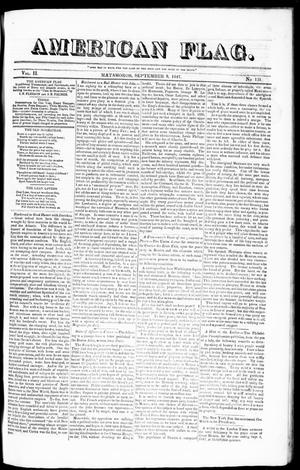 American Flag. (Matamoros, Tamaulipas, Mexico), Vol. 2, No. 131, Ed. 1 Wednesday, September 8, 1847