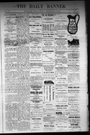 Primary view of object titled 'The Daily Banner. (Brenham, Tex.), Vol. 4, No. 224, Ed. 1 Friday, September 19, 1879'.