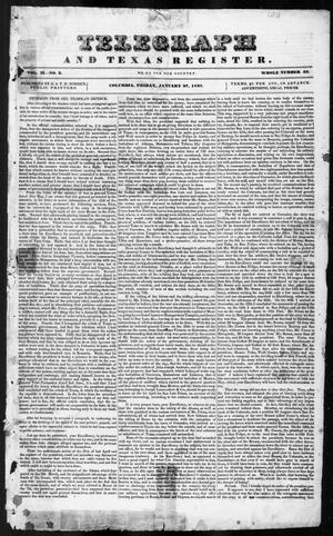 Primary view of Telegraph and Texas Register (Columbia, Tex.), Vol. 2, No. 3, Ed. 1, Friday, January 27, 1837