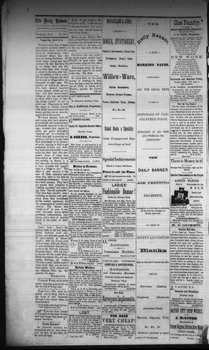 Primary view of object titled 'The Daily Banner. (Brenham, Tex.), Vol. 2, No. 147, Ed. 1 Thursday, June 21, 1877'.