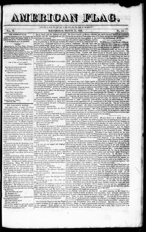 American Flag. (Matamoros, Tamaulipas, Mexico), Vol. 2, No. 185, Ed. 1 Saturday, March 25, 1848