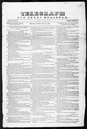 Primary view of Telegraph and Texas Register (Houston, Tex.), Vol. 2, No. 19, Ed. 1, Tuesday, May 30, 1837