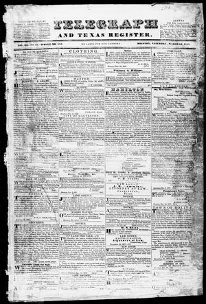 Primary view of Telegraph and Texas Register (Houston, Tex.), Vol. 3, No. 13, Ed. 1, Saturday, March 10, 1838