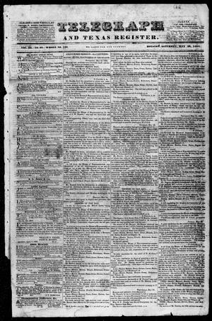 Primary view of Telegraph and Texas Register (Houston, Tex.), Vol. 3, No. 29, Ed. 1, Saturday, May 26, 1838