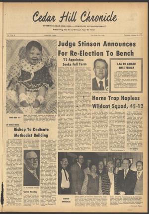 Primary view of Cedar Hill Chronicle (Cedar Hill, Tex.), Vol. 9, No. 8, Ed. 1 Thursday, October 18, 1973