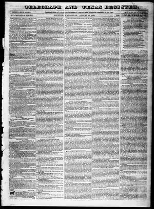 Primary view of object titled 'Telegraph and Texas Register (Houston, Tex.), Vol. 5, No. 10, Ed. 1, Wednesday, August 28, 1839'.