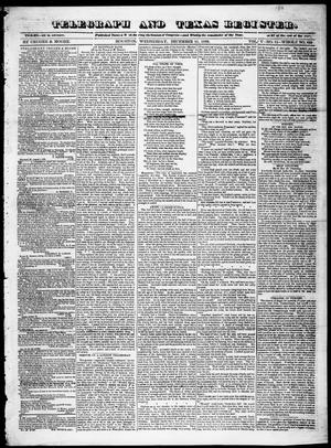 Primary view of Telegraph and Texas Register (Houston, Tex.), Vol. 5, No. 11, Ed. 1, Wednesday, December 11, 1839