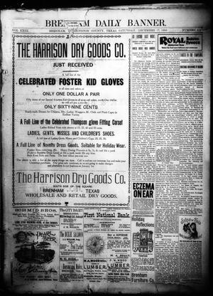 Primary view of Brenham Daily Banner. (Brenham, Tex.), Vol. 23, No. 303, Ed. 1 Saturday, December 17, 1898