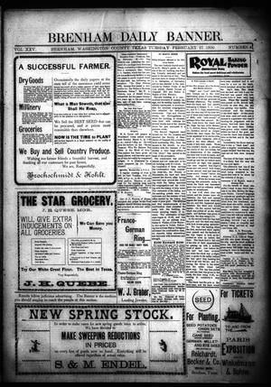 Primary view of Brenham Daily Banner. (Brenham, Tex.), Vol. 25, No. 49, Ed. 1 Tuesday, February 27, 1900