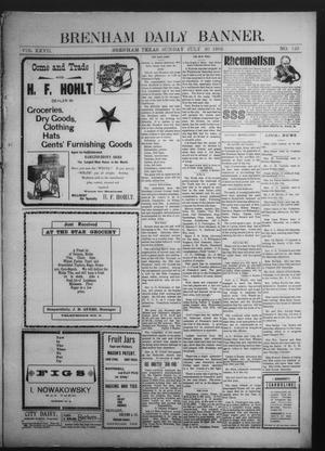 Primary view of object titled 'Brenham Daily Banner. (Brenham, Tex.), Vol. 27, No. 123, Ed. 1 Sunday, July 20, 1902'.