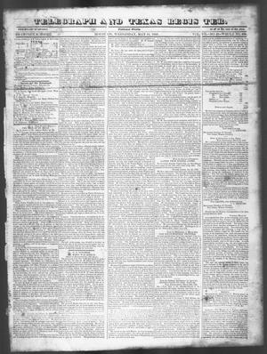 Primary view of object titled 'Telegraph and Texas Register (Houston, Tex.), Vol. 7, No. 21, Ed. 1, Wednesday, May 11, 1842'.