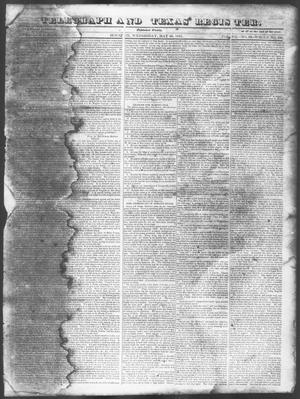 Primary view of Telegraph and Texas Register (Houston, Tex.), Vol. 7, No. 23, Ed. 1, Wednesday, May 25, 1842