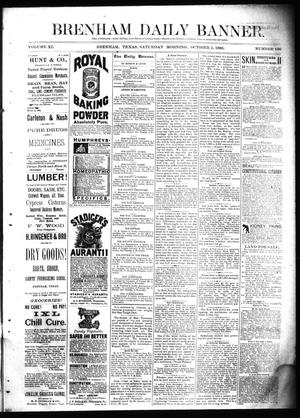 Primary view of Brenham Daily Banner. (Brenham, Tex.), Vol. 11, No. 136, Ed. 1 Saturday, October 2, 1886