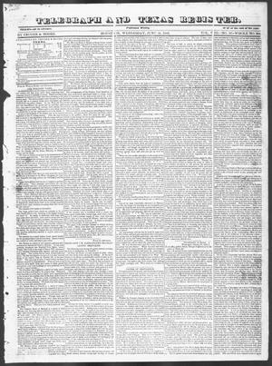 Primary view of Telegraph and Texas Register (Houston, Tex.), Vol. 8, No. 27, Ed. 1, Wednesday, June 21, 1843