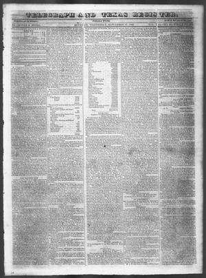 Primary view of object titled 'Telegraph and Texas Register (Houston, Tex.), Vol. 8, No. 41, Ed. 1, Wednesday, September 27, 1843'.