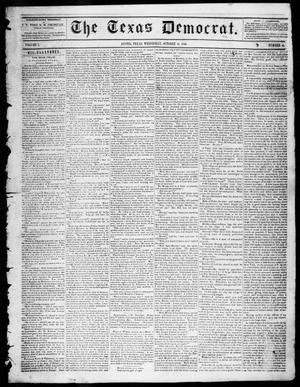Primary view of object titled 'The Texas Democrat (Austin, Tex.), Vol. 1, No. 41, Ed. 1, Wednesday, October 14, 1846'.