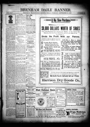 Primary view of Brenham Daily Banner. (Brenham, Tex.), Vol. 22, No. 231, Ed. 1 Tuesday, September 21, 1897
