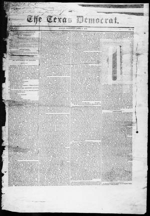 Primary view of object titled 'The Texas Democrat (Austin, Tex.), Vol. 1, No. 19, Ed. 1, Saturday, June 2, 1849'.