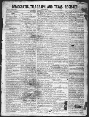 Primary view of object titled 'Democratic Telegraph and Texas Register (Houston, Tex.), Vol. 11, No. 18, Ed. 1, Wednesday, May 6, 1846'.