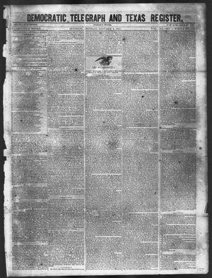 Primary view of object titled 'Democratic Telegraph and Texas Register (Houston, Tex.), Vol. 12, No. 1, Ed. 1, Monday, January 4, 1847'.
