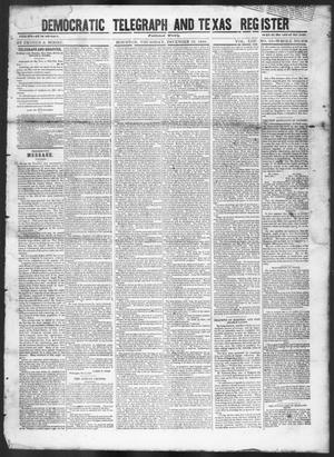 Primary view of Democratic Telegraph and Texas Register (Houston, Tex.), Vol. 13, No. 52, Ed. 1, Thursday, December 28, 1848