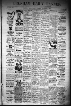 Primary view of Brenham Daily Banner. (Brenham, Tex.), Vol. 8, No. 280, Ed. 1 Friday, November 23, 1883