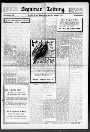 Seguiner Zeitung. (Seguin, Tex.), Vol. 26, No. 21, Ed. 1 Thursday, January 11, 1917