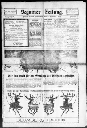 Seguiner Zeitung. (Seguin, Tex.), Vol. 16, No. 17, Ed. 1 Thursday, December 6, 1906