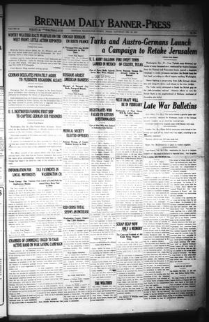 Primary view of object titled 'Brenham Daily Banner-Press (Brenham, Tex.), Vol. 34, No. 234, Ed. 1 Saturday, December 29, 1917'.
