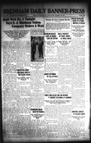 Primary view of object titled 'Brenham Daily Banner-Press (Brenham, Tex.), Vol. 32, No. 156, Ed. 1 Tuesday, September 28, 1915'.