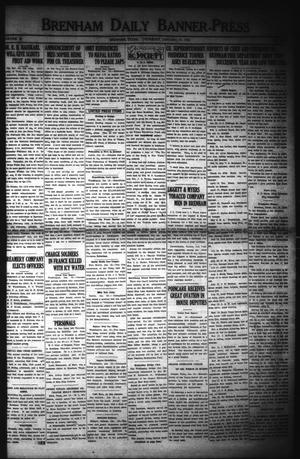 Primary view of object titled 'Brenham Daily Banner-Press (Brenham, Tex.), Vol. 38, No. 246, Ed. 1 Thursday, January 19, 1922'.