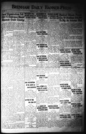 Primary view of object titled 'Brenham Daily Banner-Press (Brenham, Tex.), Vol. 38, No. 111, Ed. 1 Friday, August 5, 1921'.
