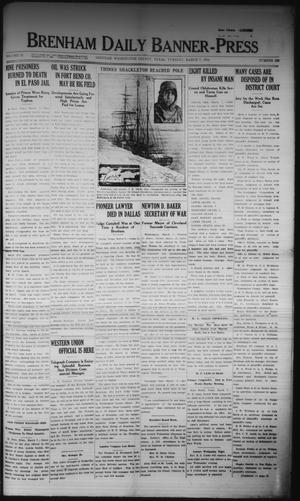 Primary view of object titled 'Brenham Daily Banner-Press (Brenham, Tex.), Vol. 32, No. 288, Ed. 1 Tuesday, March 7, 1916'.