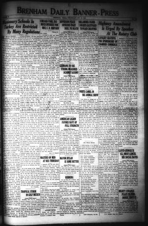 Primary view of object titled 'Brenham Daily Banner-Press (Brenham, Tex.), Vol. 40, No. 172, Ed. 1 Wednesday, October 17, 1923'.