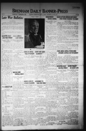 Primary view of Brenham Daily Banner-Press (Brenham, Tex.), Vol. 35, No. 106, Ed. 1 Wednesday, July 31, 1918