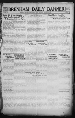 Primary view of object titled 'Brenham Daily Banner (Brenham, Tex.), Vol. 29, No. 242, Ed. 1 Saturday, January 18, 1913'.
