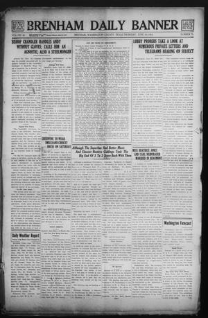 Primary view of object titled 'Brenham Daily Banner (Brenham, Tex.), Vol. 30, No. 71, Ed. 1 Thursday, June 19, 1913'.