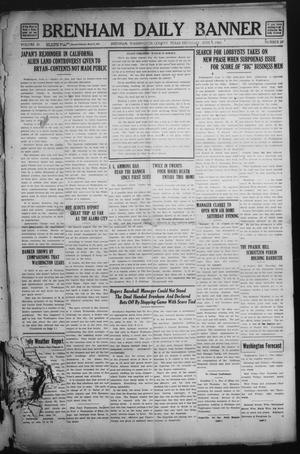 Primary view of object titled 'Brenham Daily Banner (Brenham, Tex.), Vol. 30, No. 59, Ed. 1 Thursday, June 5, 1913'.