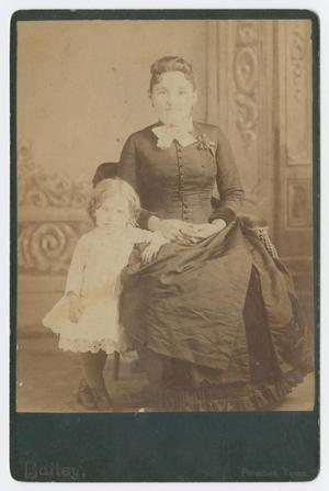 Primary view of object titled '[Portrait of Mittie Royall Baker and Child]'.