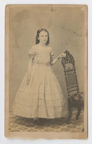 Primary view of object titled '[Photograph of Unidentified Young Lady]'.