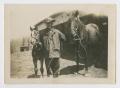 Primary view of [Photograph of Carl Brown with Horses]