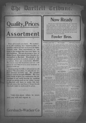 Primary view of object titled 'The Bartlett Tribune (Bartlett, Tex.), Vol. 22, No. 19, Ed. 1, Friday, September 13, 1907'.