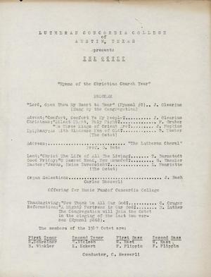 Primary view of object titled 'Hymns of the Christian Church Year'.