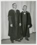 Photograph: [Lutheran Concordia College President Henry Studtmann with man in gra…