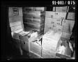 Photograph: Boxes at the Texas School Book Depository [Negative]